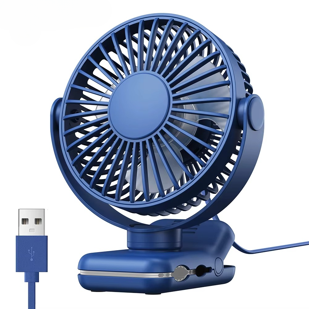 Compact Personal USB Desk Fan with Silent Motor