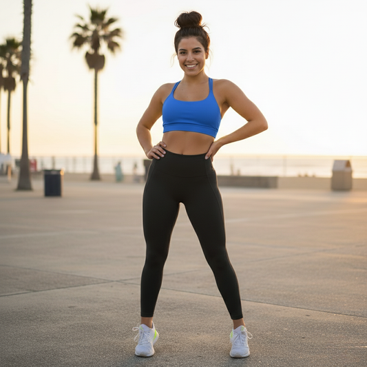Comfortable Women's Sports Bra with Padded Support - Hehif
