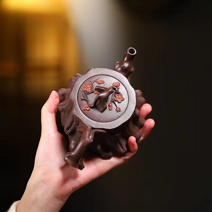 Traditional Chinese Purple Clay Art Teapot