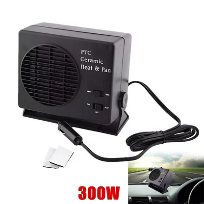 Compact 12V Portable Ceramic Car Heater 300W