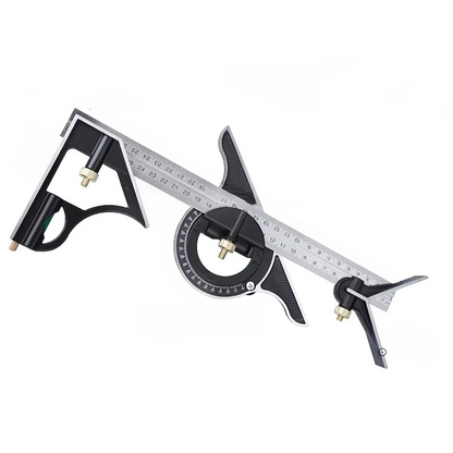 Accurate 12-Inch Metal Angle Measure Tool - Hehif
