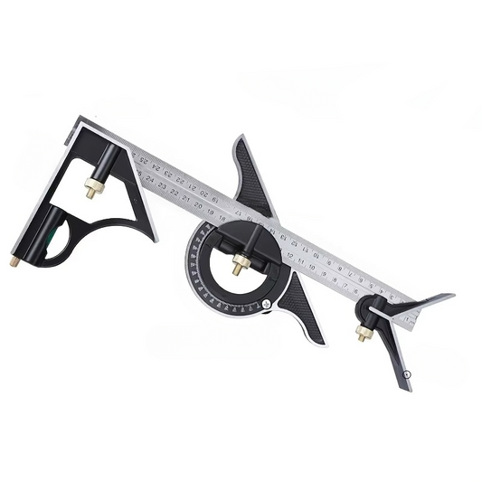 Accurate 12-Inch Metal Angle Measure Tool - Hehif
