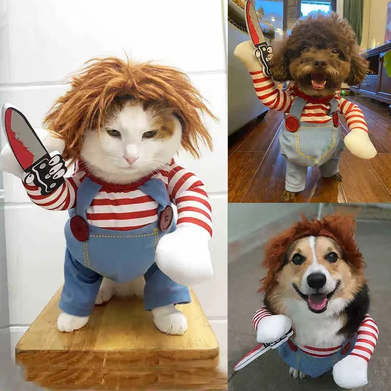 Spooky Horror Pet Costume for Dogs Cats