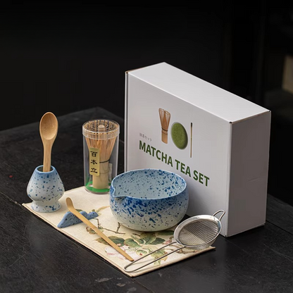 Deluxe Green Tea Set with Bowl and Whisk