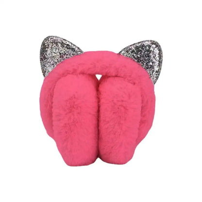 Warm Fuzzy Cat Ear Headphones for Cold Weather