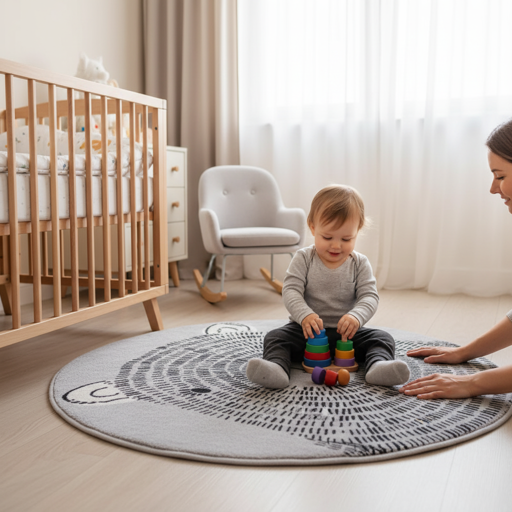 Cute Baby Playmat for Nursery and Playroom