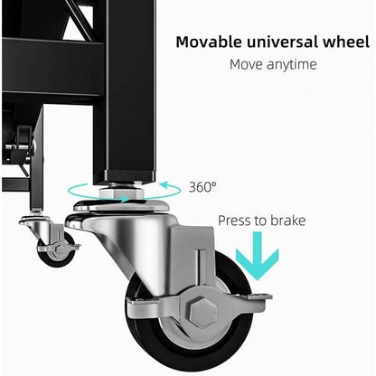 Portable Wheel Shelf Storage Rack
