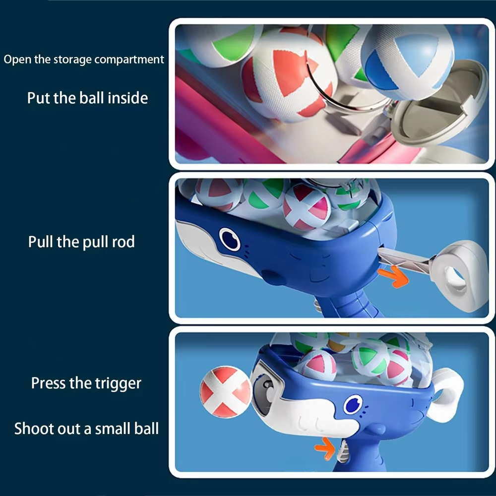 Fun Kids Foam Ball Toss Game Set with Target