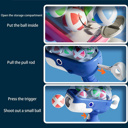 Fun Kids Foam Ball Toss Game Set with Target