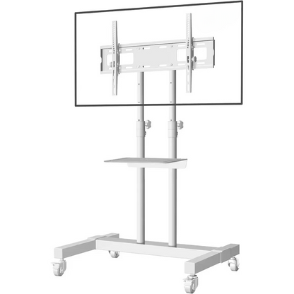 Portable TV Cart with Adjustable Mount for 32-80 Inch Screens