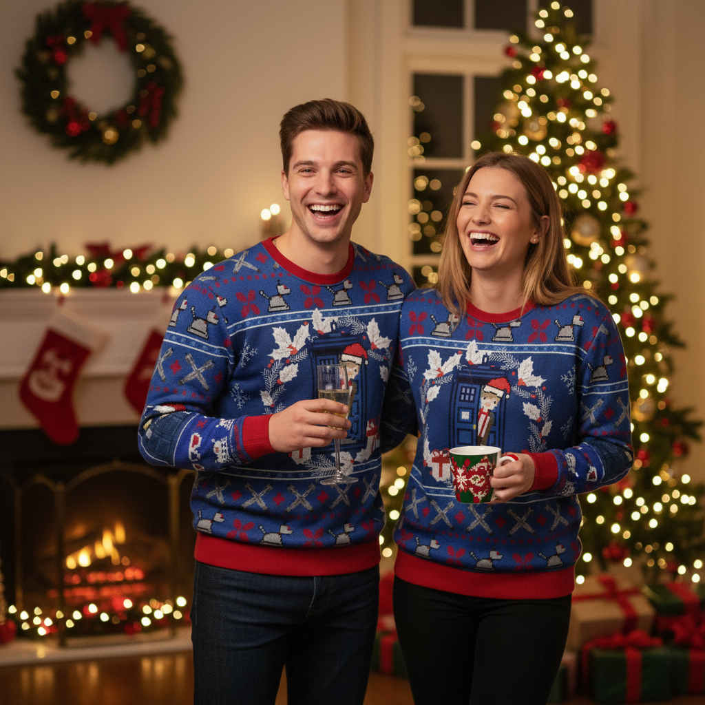 Unique Festive Christmas Sweatshirt for Men Women