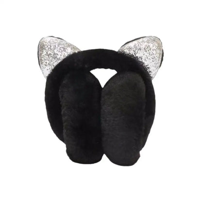 Warm Fuzzy Cat Ear Headphones for Cold Weather