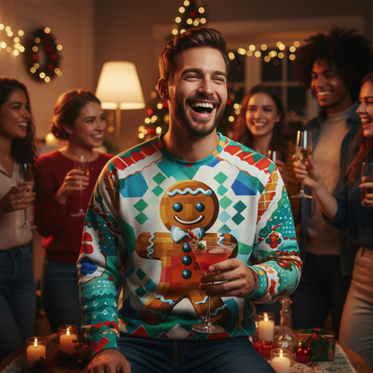 Funny Xmas 3D Graphic Sweatshirt for Men