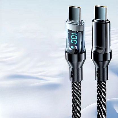 Quick 120W USB-C Fast Charge Cord with LED Indicator