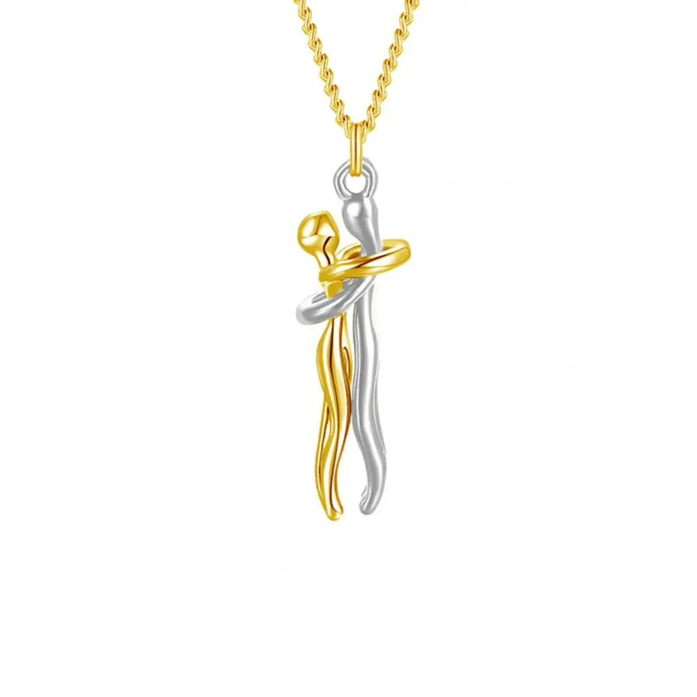 Lovely Heart Couple Pendant Necklace