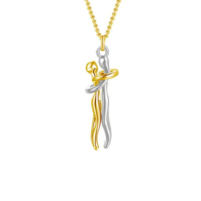 Lovely Heart Couple Pendant Necklace