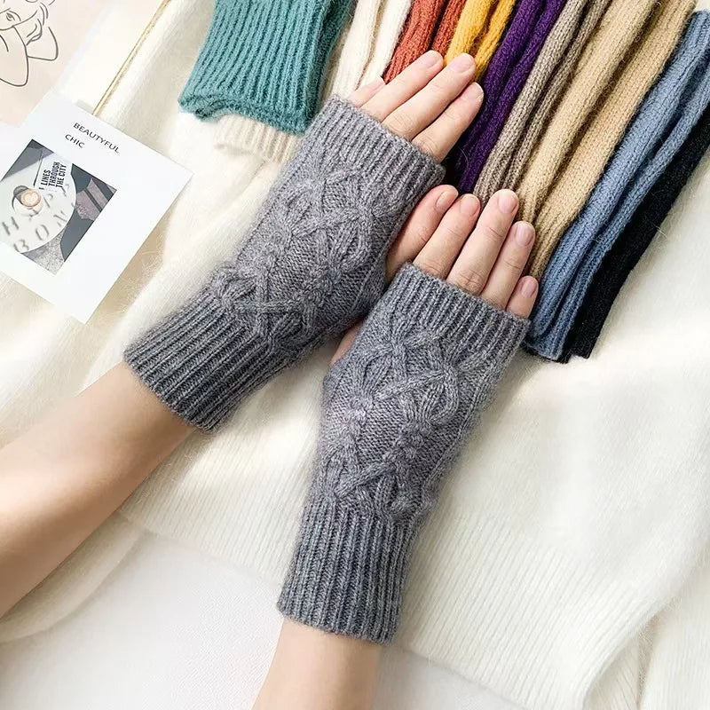 Warm Cozy Fingerless Winter Gloves