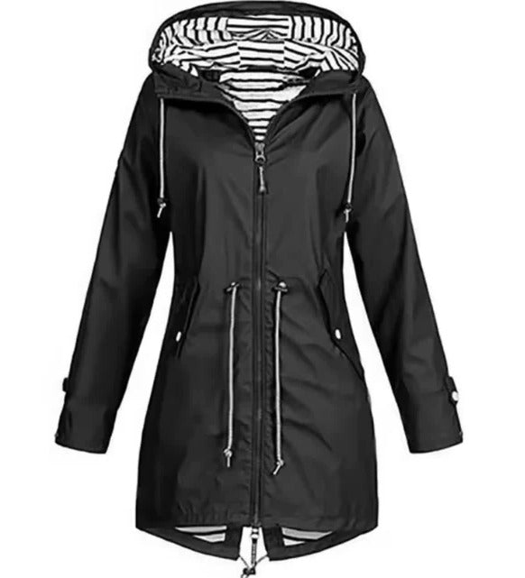 Rainproof Parka Coat with Hood