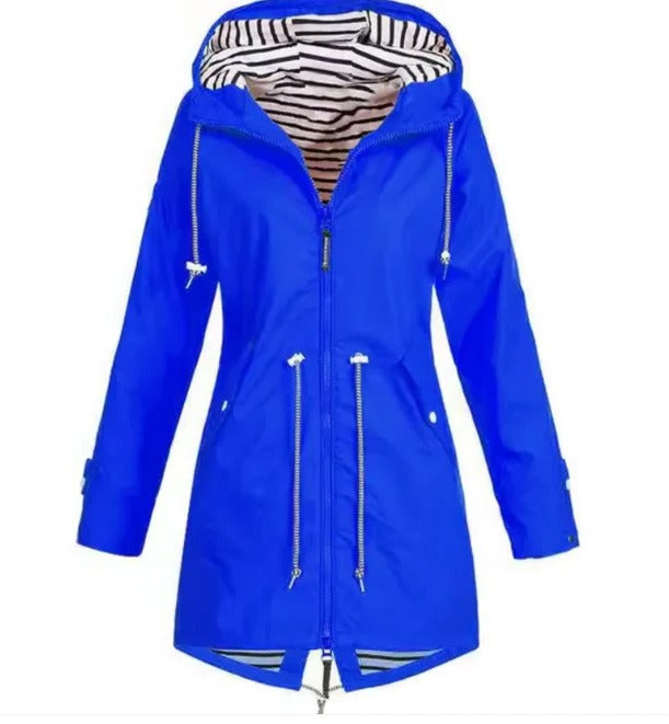 Rainproof Parka Coat with Hood