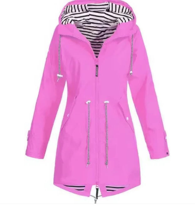 Rainproof Parka Coat with Hood