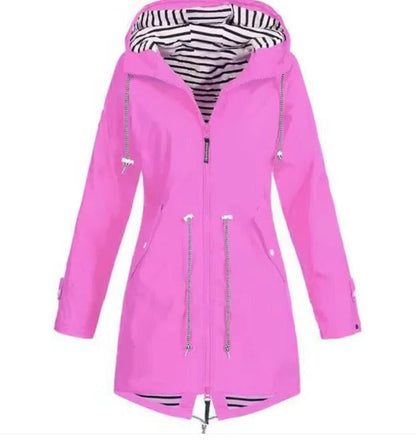 Rainproof Parka Coat with Hood