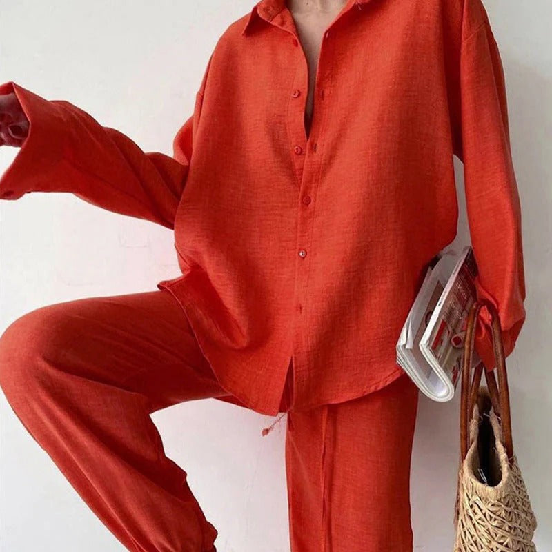 Lightweight Breathable Linen Suit for Men