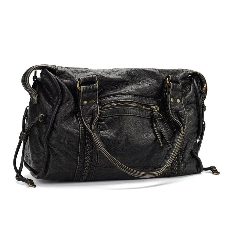 Elegant Real Leather Tote Bag