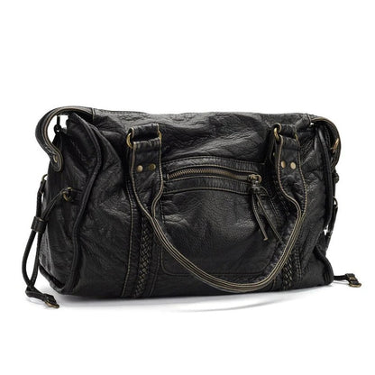 Elegant Real Leather Tote Bag