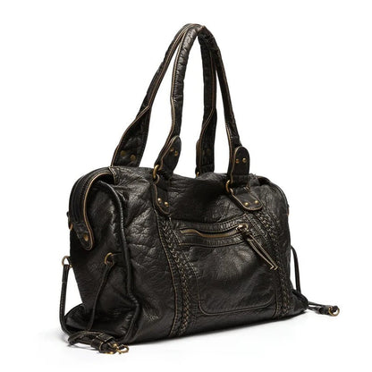 Elegant Real Leather Tote Bag