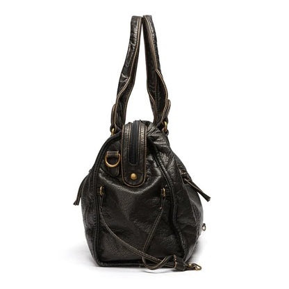 Elegant Real Leather Tote Bag