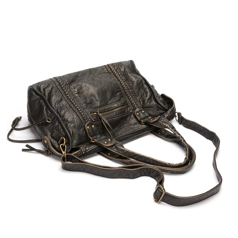 Elegant Real Leather Tote Bag