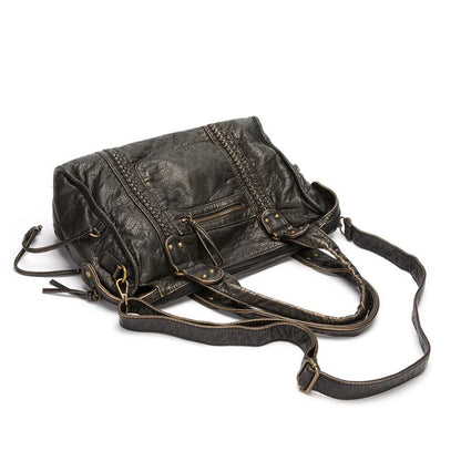 Elegant Real Leather Tote Bag