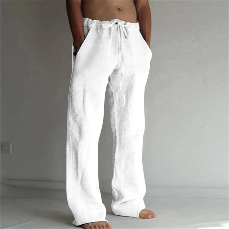 Classic Linen Casual Pants - Hehif