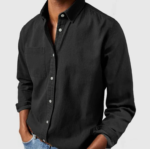 Soft Casual Button Down Shirt - Hehif