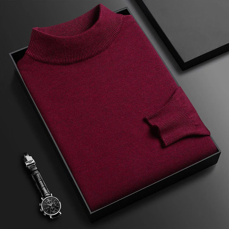 Warm Crew Neck Knitted Sweater - Hehif