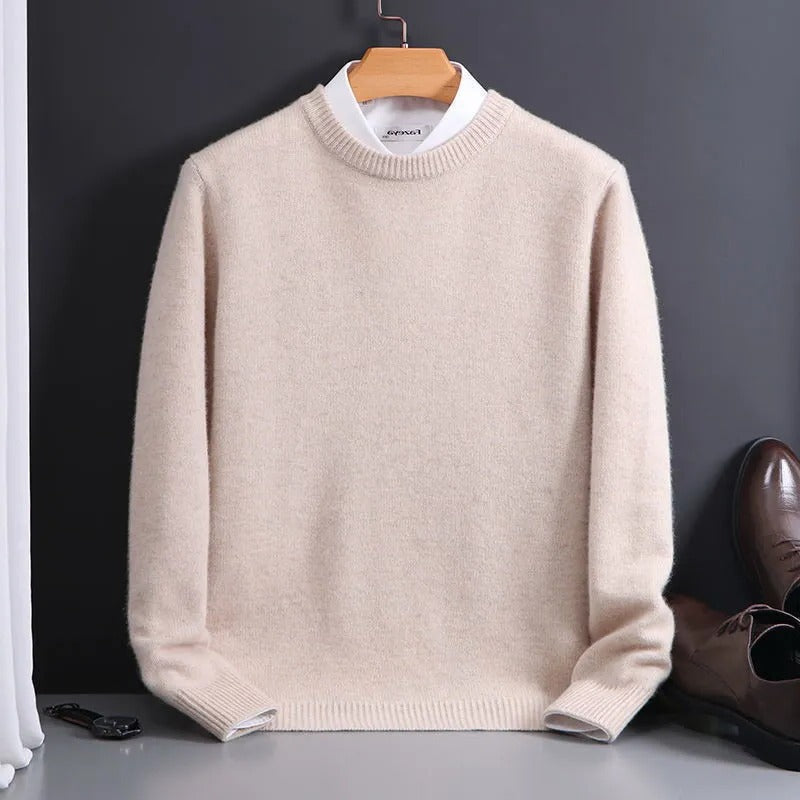 Luxury Soft Men's Cashmere Crew Sweater