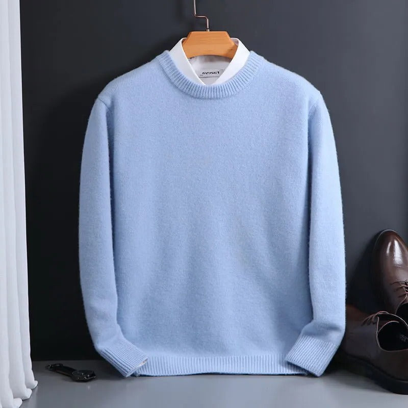 Luxury Soft Men's Cashmere Crew Sweater