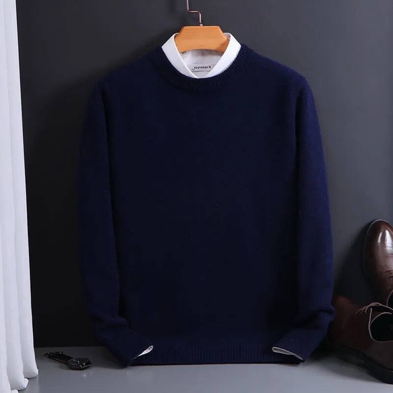 Luxury Soft Men's Cashmere Crew Sweater