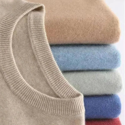 Luxury Soft Men's Cashmere Crew Sweater