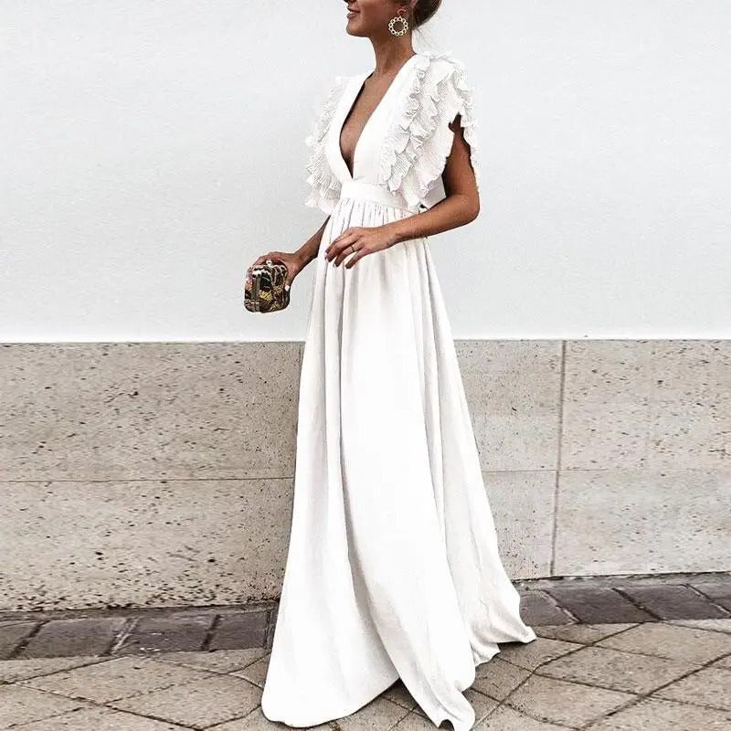 Comfortable Relaxed Fit Simple Dress - Hehif
