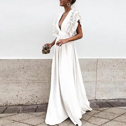 Comfortable Relaxed Fit Simple Dress - Hehif