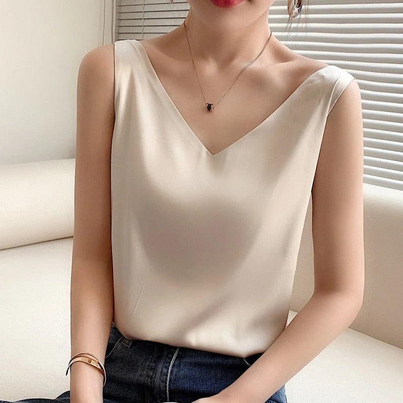 Ladies Lightweight Smooth Camisole - Hehif