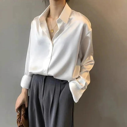 Ladies Classic Satin Blouse