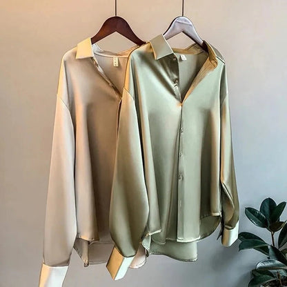 Ladies Classic Satin Blouse
