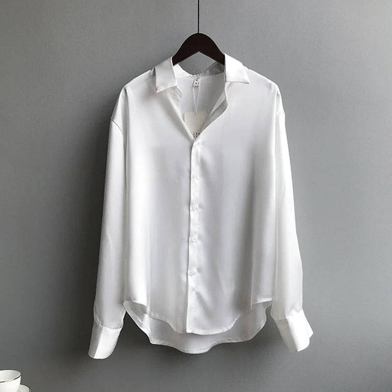 Ladies Classic Satin Blouse