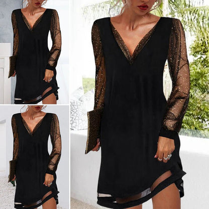 Elegant V Neck Formal Gown