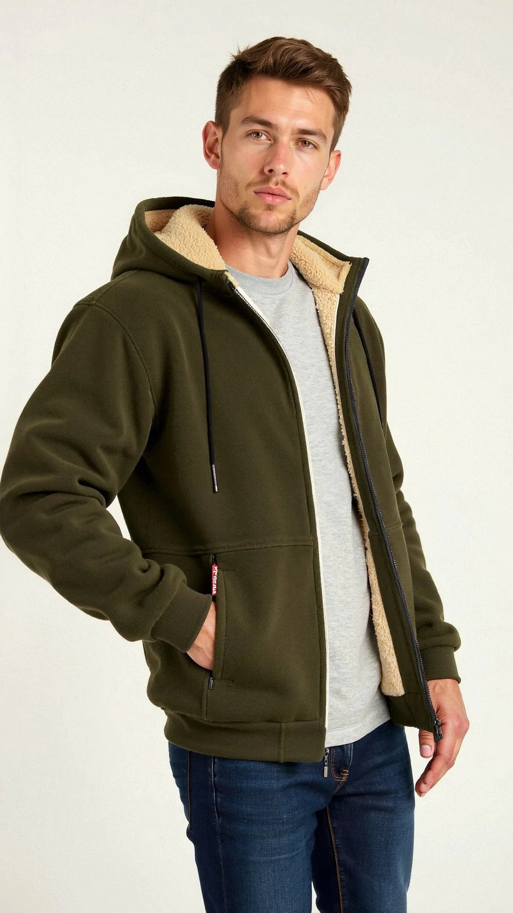 Thermal Fleece Hooded Jacket