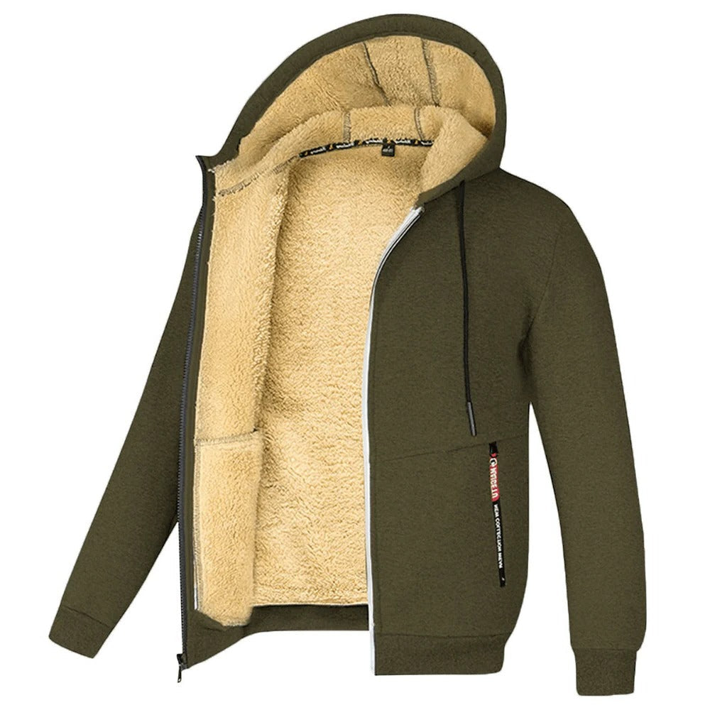 Thermal Fleece Hooded Jacket