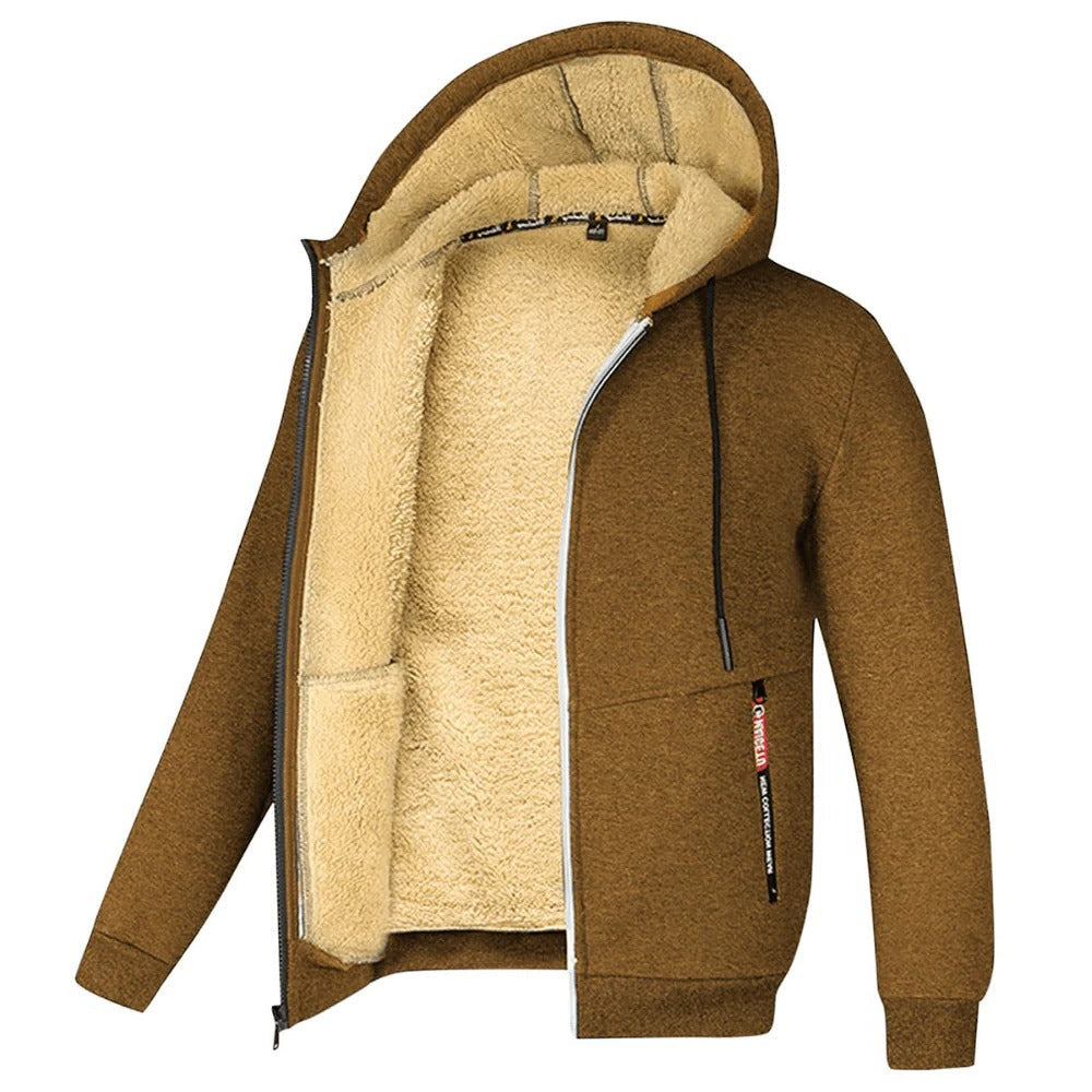 Thermal Fleece Hooded Jacket - Hehif