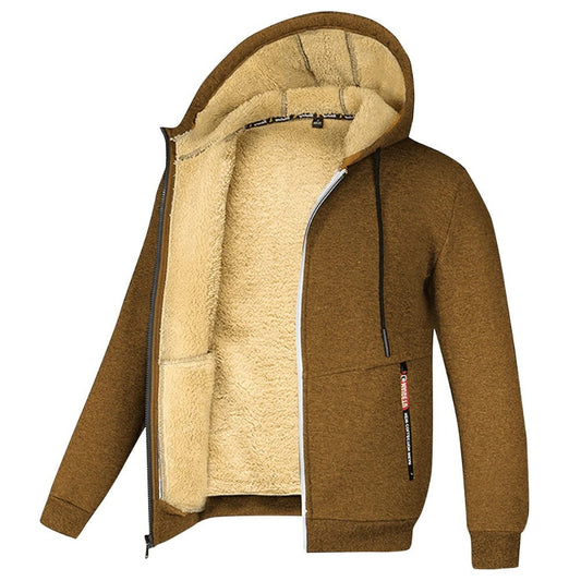Thermal Fleece Hooded Jacket - Hehif